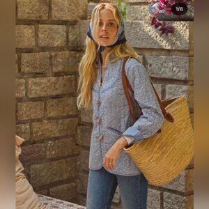 Doen Parker Blue Quilted Jacket